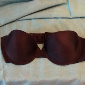 Maidenform black strapless bra.